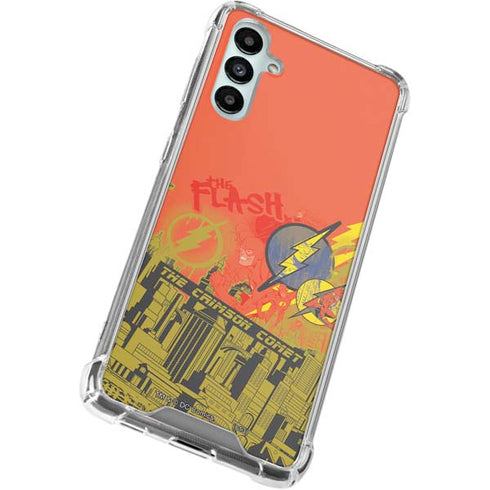 DC Comics The Flash City Collage Art Galaxy A15 5G Clear Case